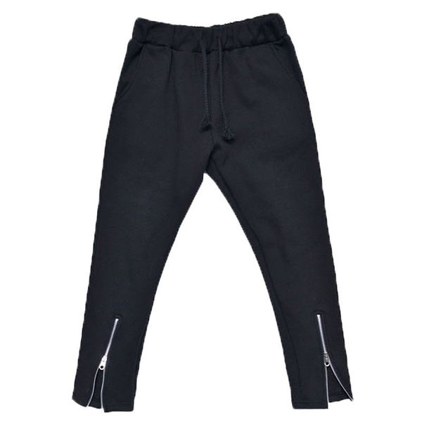 men's leg opening zipper harem pants casual elastic waist fitness workout trousers skinny sweatpants jogger, Black
men's leg opening zipper harem pants casual elastic waist fitness workout trousers skinny sweatpants jogger, Black