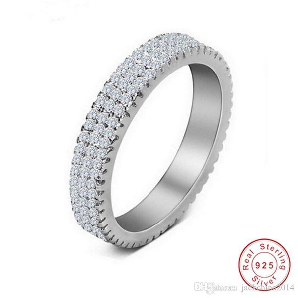 sparkling luxury jewelry 925 sterling silver 3 rows 5a cubic zirconia party promise rings women wedding engagement band ring for lovers', Slivery;golden
sparkling luxury jewelry 925 sterling silver 3 rows 5a cubic zirconia party promise rings women wedding engagement band ring for lovers', Slivery;golden