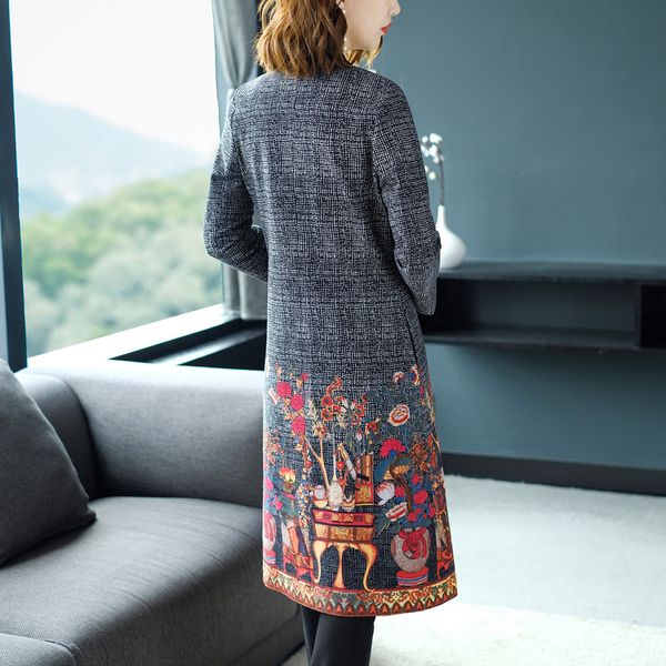 fashion-women long coat 2018 autumn winter cardigan outwear women vintage vase flower print plus size trench coat overcoats, Tan;black
fashion-women long coat 2018 autumn winter cardigan outwear women vintage vase flower print plus size trench coat overcoats, Tan;black