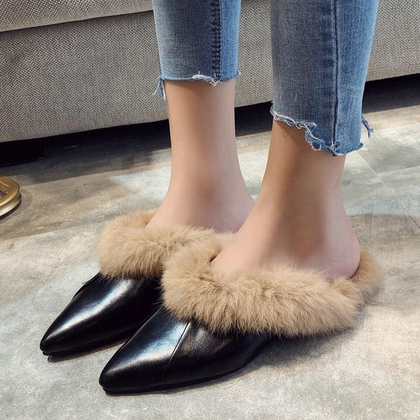 size 35-50 nice summer women cute slippers daily sweet outdoor shoes woman flat heels college girls fur flip flops, Black
size 35-50 nice summer women cute slippers daily sweet outdoor shoes woman flat heels college girls fur flip flops, Black