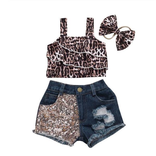 kids baby girls clothes 2020 new summer leopard pleated layered sleeveless vest leopard sparkle splice pocket shorts 3-piece set, White
kids baby girls clothes 2020 new summer leopard pleated layered sleeveless vest leopard sparkle splice pocket shorts 3-piece set, White