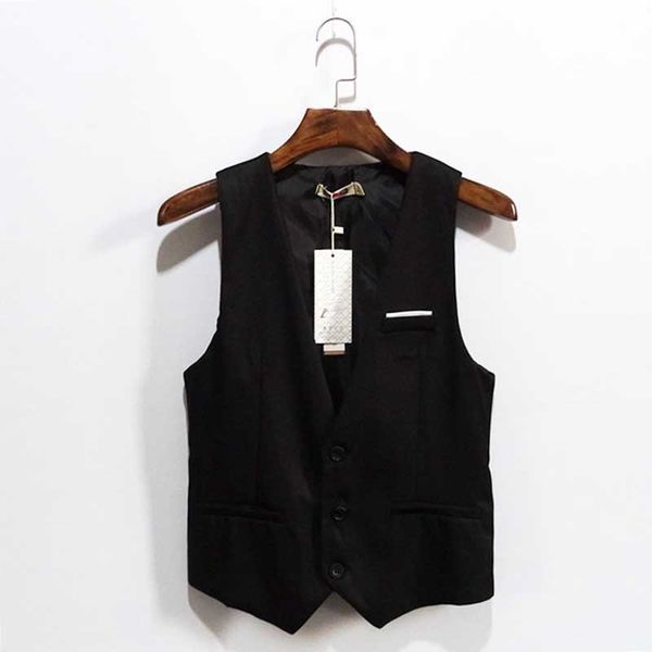 fashion men's slim suit vest business dress solid color slimming vest korean waistcoat wedding man clothing, Black;white
fashion men's slim suit vest business dress solid color slimming vest korean waistcoat wedding man clothing, Black;white