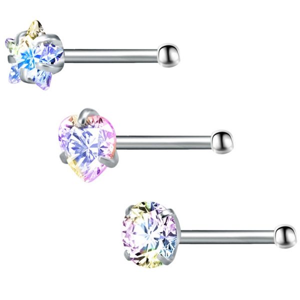 3 pcs\lot star rhinestone nose studs bar 316 stainless steel nose piercing pin earrings crystal nariz rings fashion jewelry, Slivery;golden
3 pcs\lot star rhinestone nose studs bar 316 stainless steel nose piercing pin earrings crystal nariz rings fashion jewelry, Slivery;golden