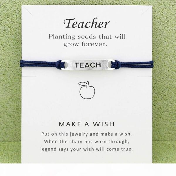 designer bracelets multi colors happy teachers' day card charm bracelets infinity wish antique silver adjustable gifts jewelry accessor, Golden;silver
designer bracelets multi colors happy teachers' day card charm bracelets infinity wish antique silver adjustable gifts jewelry accessor, Golden;silver