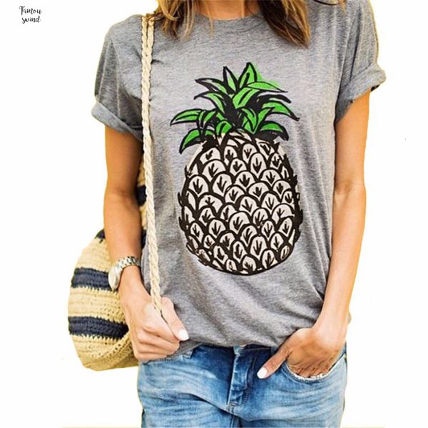 t shirt woman clothes s 2xl female circle short pineapple printing occasionally summer designer white gray drop shipping
t shirt woman clothes s 2xl female circle short pineapple printing occasionally summer designer white gray drop shipping