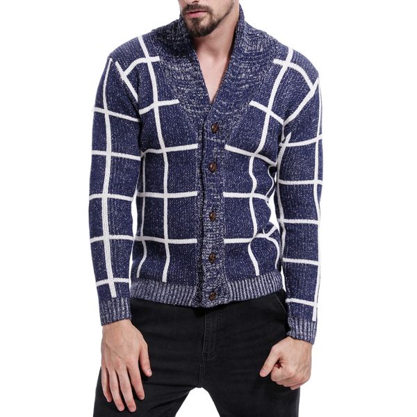 new's wool cardigan v-neck pacthwork slim fit autumn winter warm thick long sleeve sweaters knitted cotton casual male jacket, White;black
new's wool cardigan v-neck pacthwork slim fit autumn winter warm thick long sleeve sweaters knitted cotton casual male jacket, White;black
