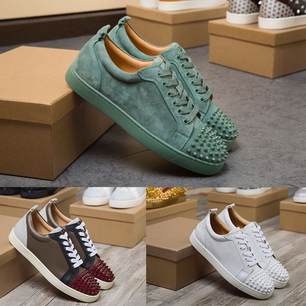 originals quality classic design red men's low rivet junior spikes orlato men's flat suede green mesh leather 35-46, Black
originals quality classic design red men's low rivet junior spikes orlato men's flat suede green mesh leather 35-46, Black