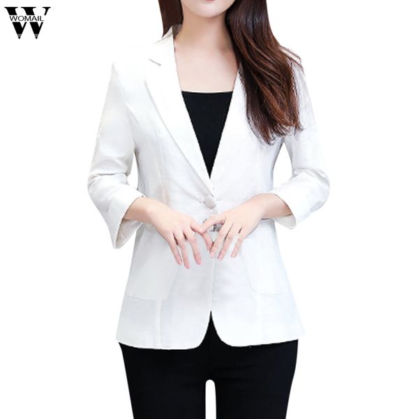 womail women plus size three quarter sleeve pockets jackets ladies office wear coats and jackets women black,white,pink,green, Black;brown
womail women plus size three quarter sleeve pockets jackets ladies office wear coats and jackets women black,white,pink,green, Black;brown