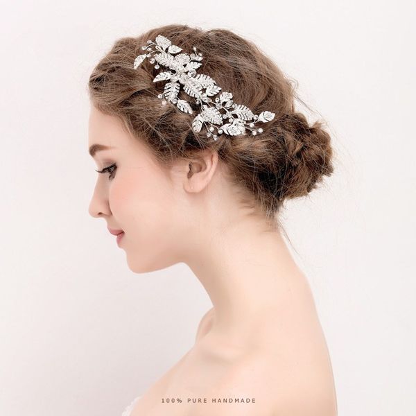 2019 new luxurious silver leaf crystal bridal hairpin rhinestone headband headpiece hair ornaments tiara wedding hair jewelry, Golden;white
2019 new luxurious silver leaf crystal bridal hairpin rhinestone headband headpiece hair ornaments tiara wedding hair jewelry, Golden;white