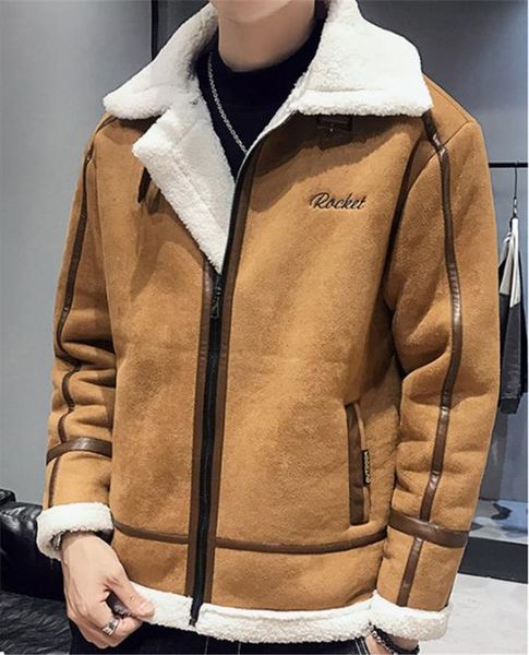 winter mens coat designer slim thick patchwork jacket fashion zipper fleece outerwear, Black;brown
winter mens coat designer slim thick patchwork jacket fashion zipper fleece outerwear, Black;brown