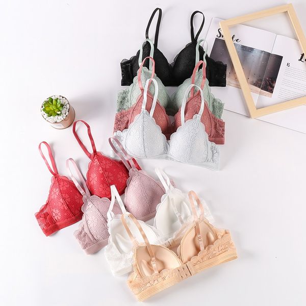 lace bra wireless bras women lingerie lace bralette underwear push up bra plus size backless bras, Red;black
lace bra wireless bras women lingerie lace bralette underwear push up bra plus size backless bras, Red;black