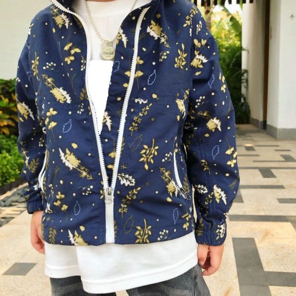 spring summer baby jacket floral pattern hooded outwear jackets boys daddy family jacket, Blue
spring summer baby jacket floral pattern hooded outwear jackets boys daddy family jacket, Blue