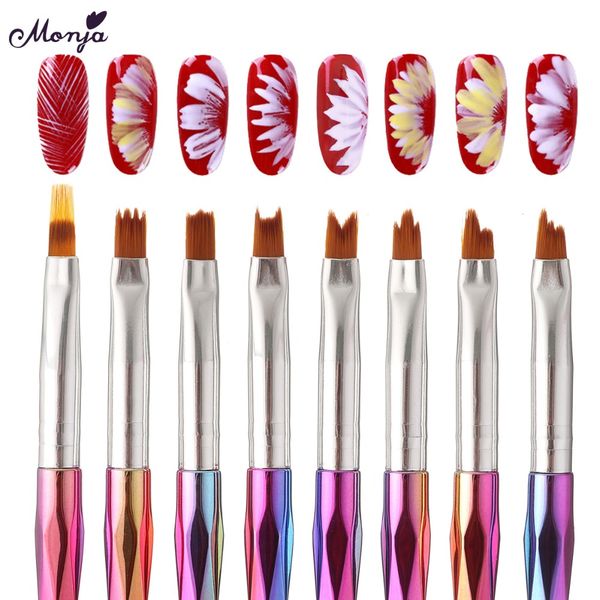 monja nail art smile moon shaped uv gel polish color gradient brush transfer stamping flower blooming painting pen manicure tool, Yellow
monja nail art smile moon shaped uv gel polish color gradient brush transfer stamping flower blooming painting pen manicure tool, Yellow