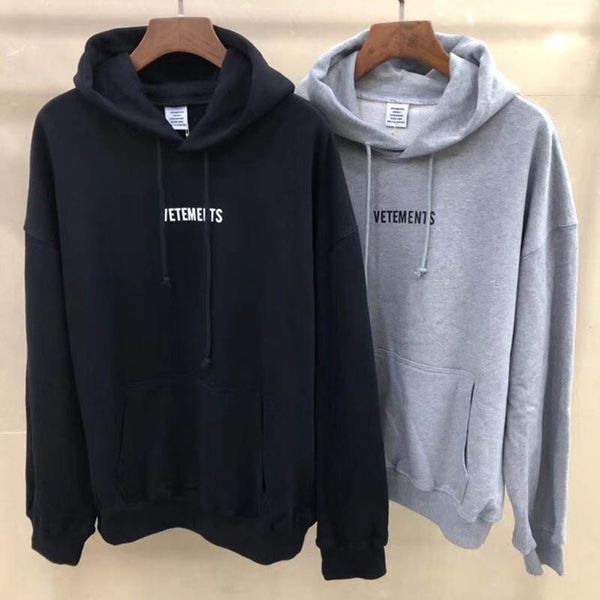 Latest Vetements Sweatshirts Men Women Big Tag Hip Hop Casual Cotton Vetements Hoodie Embroidery Black Gray Pullover
Latest Vetements Sweatshirts Men Women Big Tag Hip Hop Casual Cotton Vetements Hoodie Embroidery Black Gray Pullover