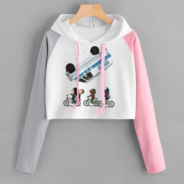 sweatshirts women crop printed casual long sleeve blouse printed hooded drawstring sweatershirt female sudadera mujer, Black
sweatshirts women crop printed casual long sleeve blouse printed hooded drawstring sweatershirt female sudadera mujer, Black