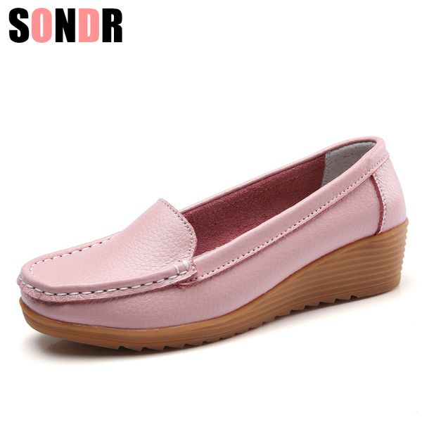 new genuine leather shoes maternity shoes woman slip on women flats moccasins women's loafers spring autumn mother shoe, Black
new genuine leather shoes maternity shoes woman slip on women flats moccasins women's loafers spring autumn mother shoe, Black