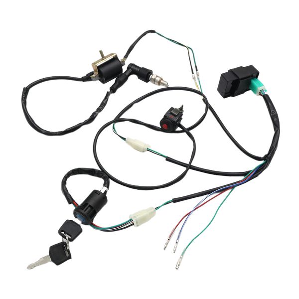 wiring loom harness kill switch rebuild kit for kick start