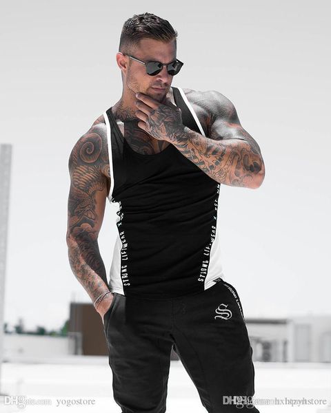 2018 printing bodybuilding fitness stringer men tank golds gorilla wear vest undershirt tank training running vest h-2, Gray;blue
2018 printing bodybuilding fitness stringer men tank golds gorilla wear vest undershirt tank training running vest h-2, Gray;blue