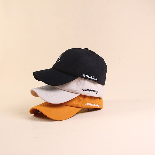 brand smoke in hand embroidery dad hat women men slouch cotton baseball cap k pop curved lover snapback hat bone hip hop cap, Blue;gray
brand smoke in hand embroidery dad hat women men slouch cotton baseball cap k pop curved lover snapback hat bone hip hop cap, Blue;gray