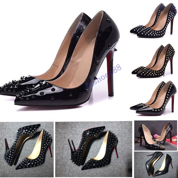 2020 brand shoes red sloe women pumps high heel shoes rivet pointed toe fine heel lady wedding shoes bottom for the red 8cm 10cm 12cm, Black
2020 brand shoes red sloe women pumps high heel shoes rivet pointed toe fine heel lady wedding shoes bottom for the red 8cm 10cm 12cm, Black