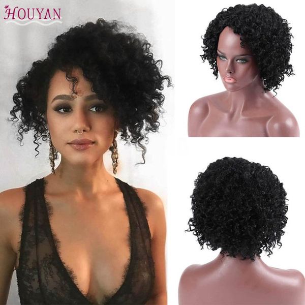 houyan black brazilian curly hair short wig female wig synthetic high temperature resistant black full top
houyan black brazilian curly hair short wig female wig synthetic high temperature resistant black full top