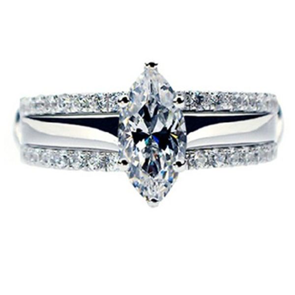 test as real f vs1 solid 14k white gold marquise jewelry 585 ring 1ct moissanite engagement marquise diamond rings set for women, Golden;silver
test as real f vs1 solid 14k white gold marquise jewelry 585 ring 1ct moissanite engagement marquise diamond rings set for women, Golden;silver