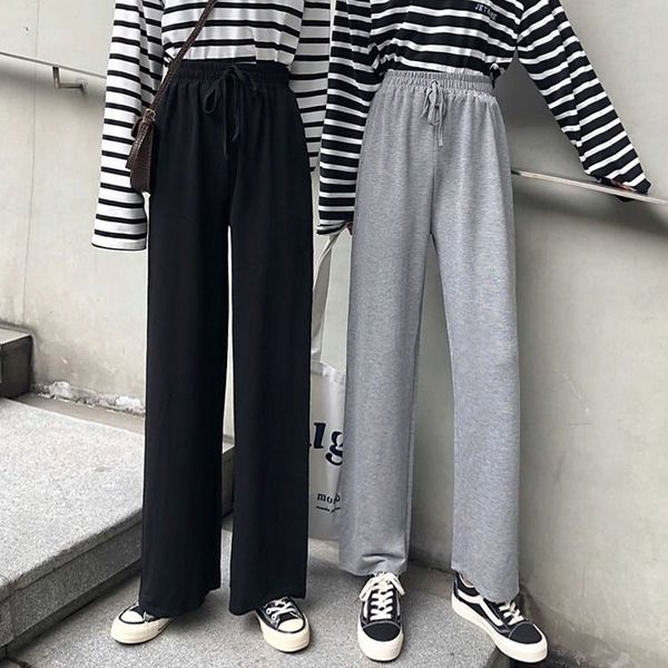 women's pants & capris spring summer women loose wide leg female casual elastic waist drawstring jogging trousers plus size ladies fash, Black;white
women's pants & capris spring summer women loose wide leg female casual elastic waist drawstring jogging trousers plus size ladies fash, Black;white