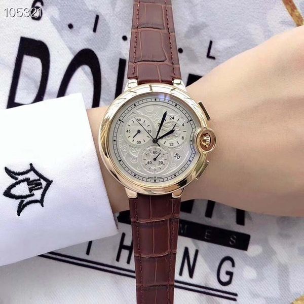 sports quartz watch chronograph automatic date leather watches delicate brand gift watch multifunctionall all small hands work brand design, Slivery;brown
sports quartz watch chronograph automatic date leather watches delicate brand gift watch multifunctionall all small hands work brand design, Slivery;brown