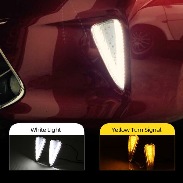 1 pair for toyota camry 2015 2016 2017 car led drl daytime running lights daylight fog light with yellow turn signal
1 pair for toyota camry 2015 2016 2017 car led drl daytime running lights daylight fog light with yellow turn signal