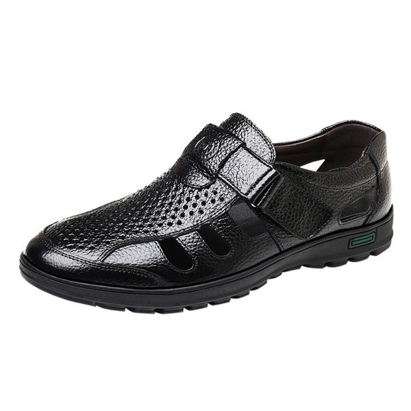 sagace fashion summer men's leather casual solid color men's hollow shoes wear breathable business sandals new listing 2019, Black
sagace fashion summer men's leather casual solid color men's hollow shoes wear breathable business sandals new listing 2019, Black