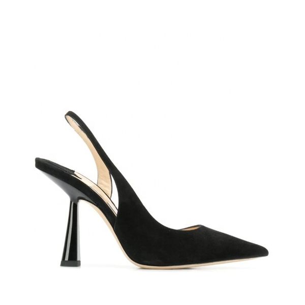 2020 new arrival suede leather pointed toe shallow glass high heels slingbacks summer sandals pumps women shoes, Black
2020 new arrival suede leather pointed toe shallow glass high heels slingbacks summer sandals pumps women shoes, Black