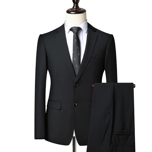3 piece suits men men's suit suit korean edition youth handsome british style slimming groomsman's wedding dress, White;black
3 piece suits men men's suit suit korean edition youth handsome british style slimming groomsman's wedding dress, White;black