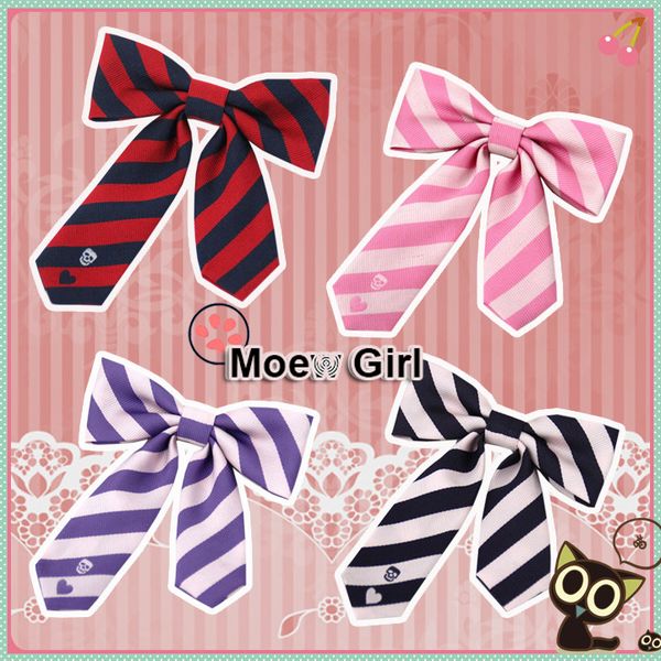 cute women's japanese uniform jk neck bow tie skeleton heart pattern lolita bow knot, Black;blue
cute women's japanese uniform jk neck bow tie skeleton heart pattern lolita bow knot, Black;blue