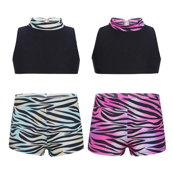 2pcs teen dancewear girl mock neck tank with zebra stripe bottoms set gym clothing kids girls tankini jazz ballet dress, Black;red
2pcs teen dancewear girl mock neck tank with zebra stripe bottoms set gym clothing kids girls tankini jazz ballet dress, Black;red