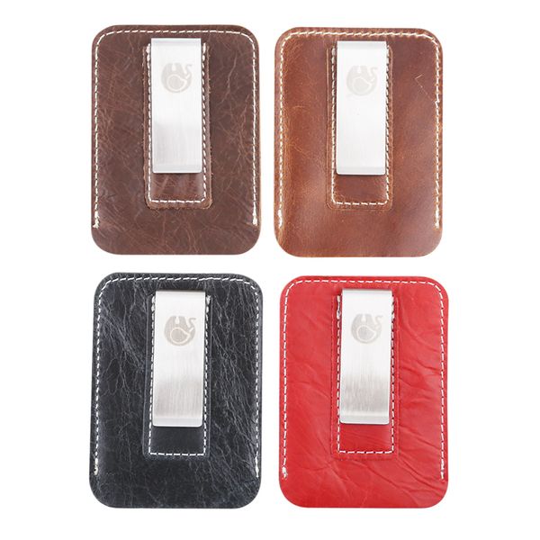 new cowhide leather money clip wallet slip metal short wallets men slim mini convenient wallet, Black
new cowhide leather money clip wallet slip metal short wallets men slim mini convenient wallet, Black