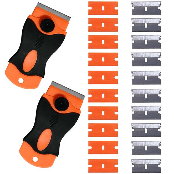 ehdis 2 auto razor scrapers 10 metal 10 plastic spare blade snow ice scraper old glue remover car vinyl film wrap tool cutter
ehdis 2 auto razor scrapers 10 metal 10 plastic spare blade snow ice scraper old glue remover car vinyl film wrap tool cutter