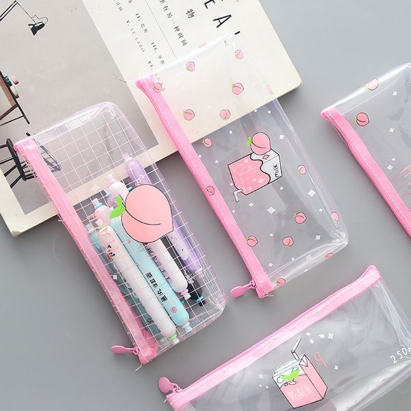 cute peach milk pencil case kawaii transparent pencilcase simple pencil bag girls box student school stationery supplies
cute peach milk pencil case kawaii transparent pencilcase simple pencil bag girls box student school stationery supplies