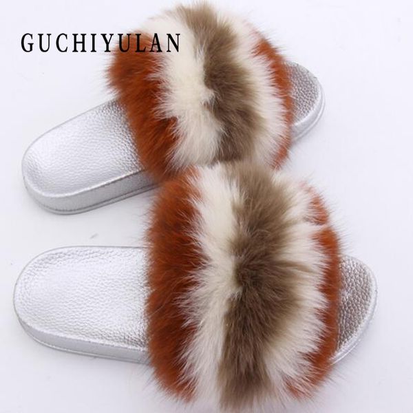 women real fur non-slip wear indoor slippers summer new beach color real shoes female silver pvc soles slippers, Black
women real fur non-slip wear indoor slippers summer new beach color real shoes female silver pvc soles slippers, Black