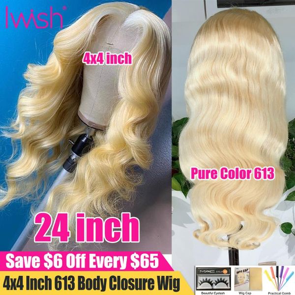 iwish 24 inch 613 blonde 4x4 body closure wig pre plucked bleach knots 150 peruvian remy long human hair frontal wigs for women, Black;brown
iwish 24 inch 613 blonde 4x4 body closure wig pre plucked bleach knots 150 peruvian remy long human hair frontal wigs for women, Black;brown
