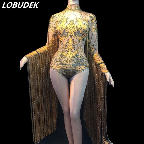 gold rhinestones long tassels sleeve bodysuit women stage dance costume nightclub dj singer performance fringes jumpsuit leotard, Black;white
gold rhinestones long tassels sleeve bodysuit women stage dance costume nightclub dj singer performance fringes jumpsuit leotard, Black;white