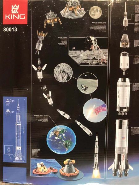 80013 apollo saturn 5 launch vehicle assembly building block toy 
80013 apollo saturn 5 launch vehicle assembly building block toy