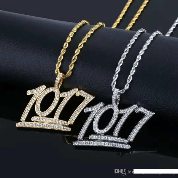 europe and america trendy men punk necklace yellow white gold cz number 1017 pendant necklace for men women nice gift, Silver
europe and america trendy men punk necklace yellow white gold cz number 1017 pendant necklace for men women nice gift, Silver