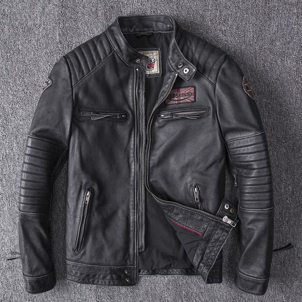 drop shipping 2019 men black skull embroidery genuine leather coats motorcycle jacket real head layer cowhide 4xl new clothing
drop shipping 2019 men black skull embroidery genuine leather coats motorcycle jacket real head layer cowhide 4xl new clothing