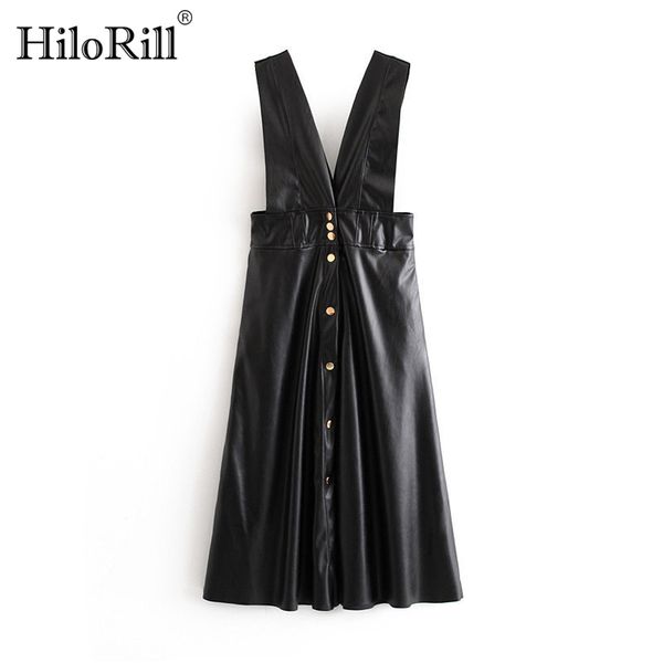 women winter black faux leather dress vintage tank pleated strapless party dress ladies fashion streetwear midi dress vestidos, Black;gray
women winter black faux leather dress vintage tank pleated strapless party dress ladies fashion streetwear midi dress vestidos, Black;gray