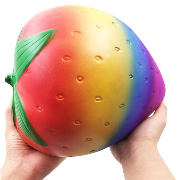 new anti stress super giant soft rainbow strawberry super slow rising squeeze stress reliever toys gift toys for children l0116
new anti stress super giant soft rainbow strawberry super slow rising squeeze stress reliever toys gift toys for children l0116