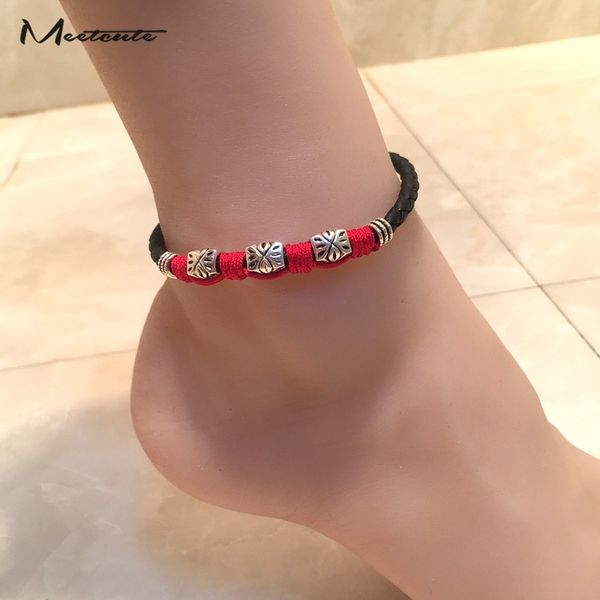 meetcute leather rope beads anklet bracelet on the leg anklet for women men couple barefoot sandals shoes beach pool yoga wear, Red;blue
meetcute leather rope beads anklet bracelet on the leg anklet for women men couple barefoot sandals shoes beach pool yoga wear, Red;blue