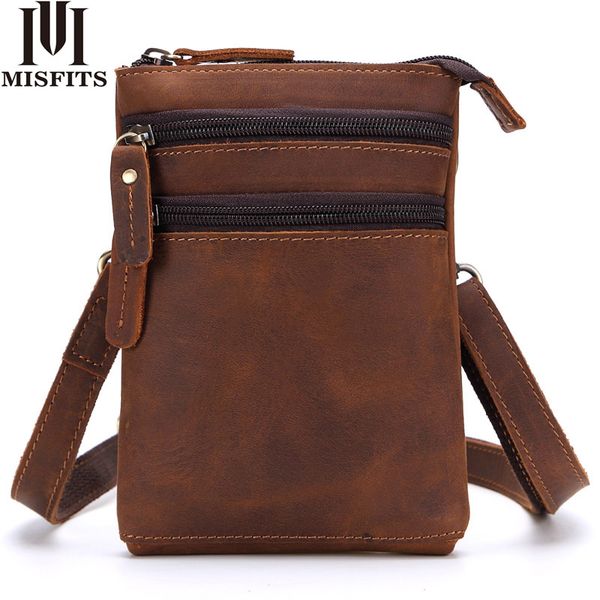 misfits genuine leather men messenger bags casual shoulder crossbody bag travel male small waist packs belt cell phone hip bag
misfits genuine leather men messenger bags casual shoulder crossbody bag travel male small waist packs belt cell phone hip bag