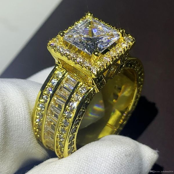 luxury jewelry 925 sterling silver&gold fill princess cut white z cz diamond eternity women wedding bridal ring for lovers' gift, Slivery;golden
luxury jewelry 925 sterling silver&gold fill princess cut white z cz diamond eternity women wedding bridal ring for lovers' gift, Slivery;golden