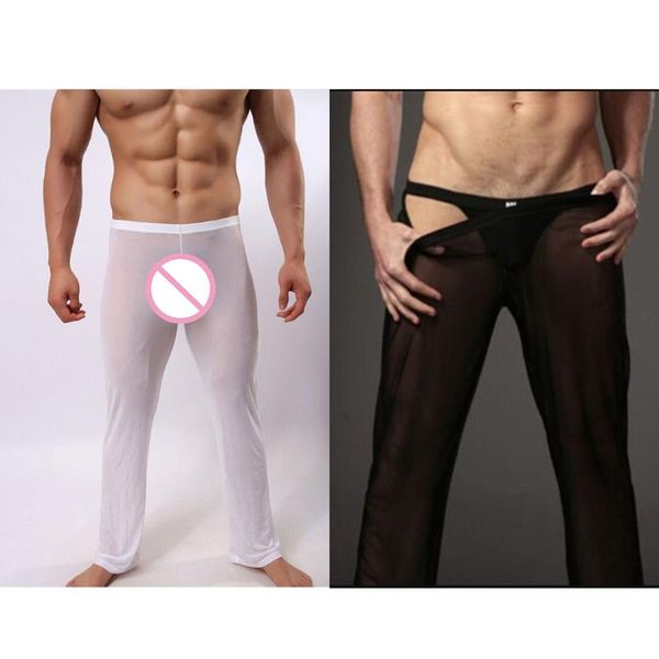 new 2020 men's lingerie long johns pants thermal mesh sheer see-through underwear, Black;brown
new 2020 men's lingerie long johns pants thermal mesh sheer see-through underwear, Black;brown