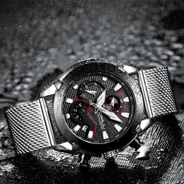 crrju 2020 new fashion mens watches big dial quartz watch waterproof sport chronograph watch men, Slivery;brown
crrju 2020 new fashion mens watches big dial quartz watch waterproof sport chronograph watch men, Slivery;brown